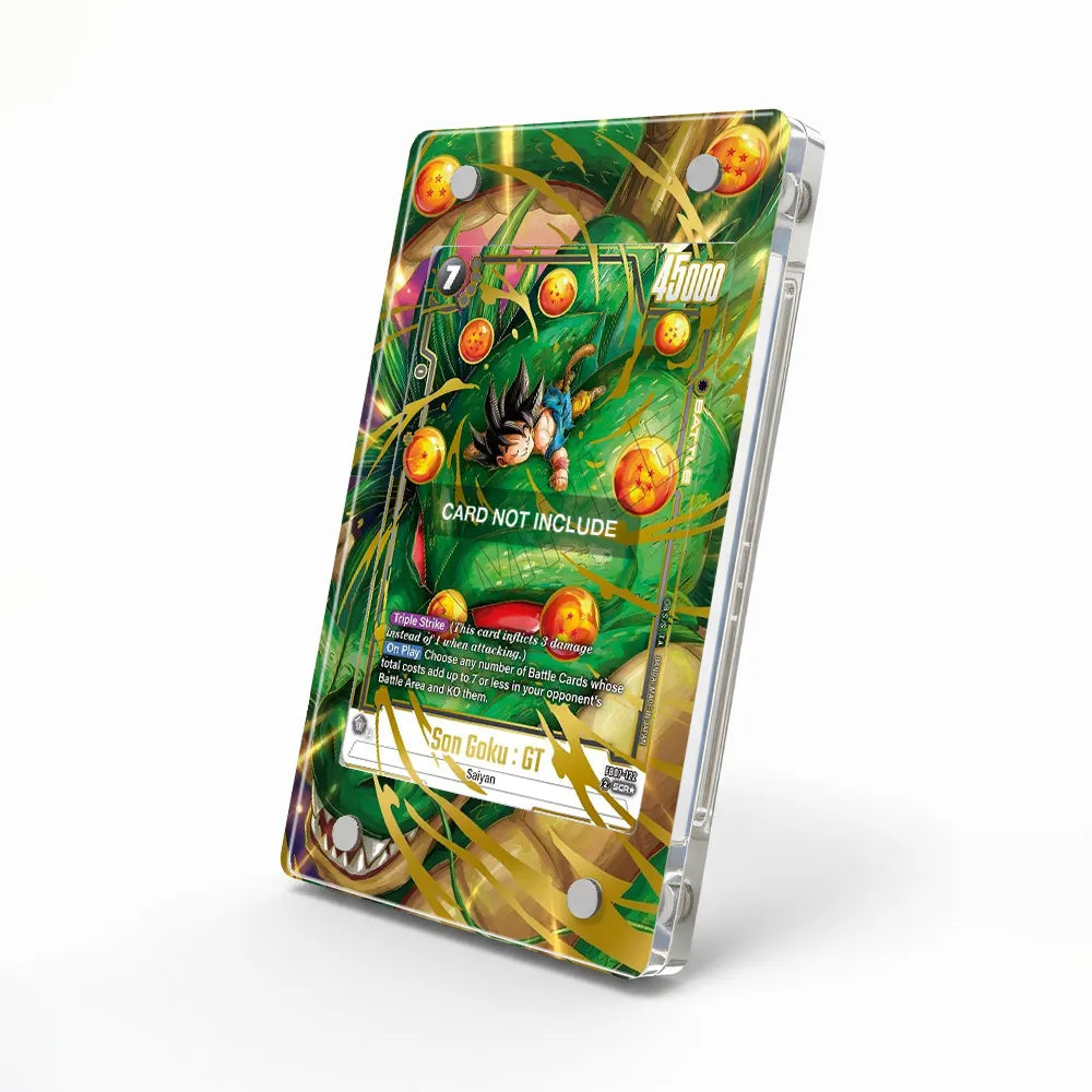 Son Goku GT FB07-122 DBS Fusion World Extended Art Display Cases - Magnetic Case - Side View