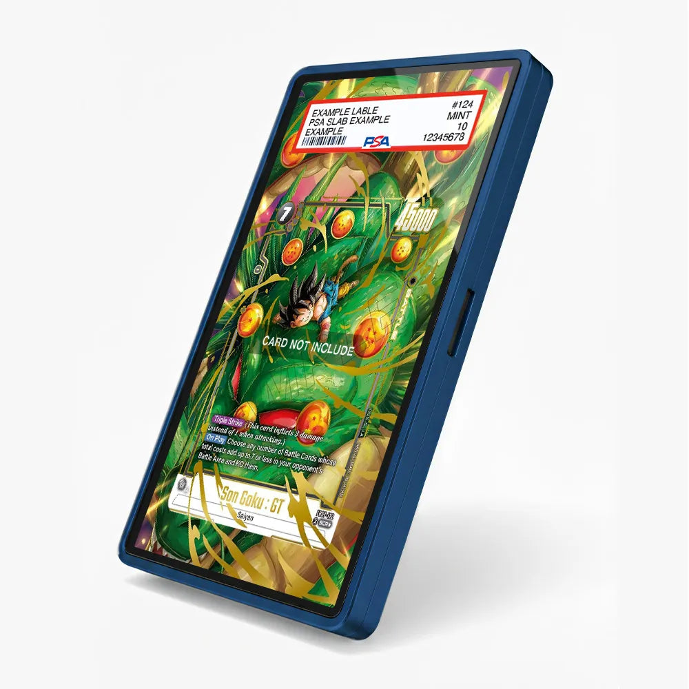 Son Goku GT FB07-122 DBS Fusion World Extended Art Display Cases - PSA Slab Case - Side View