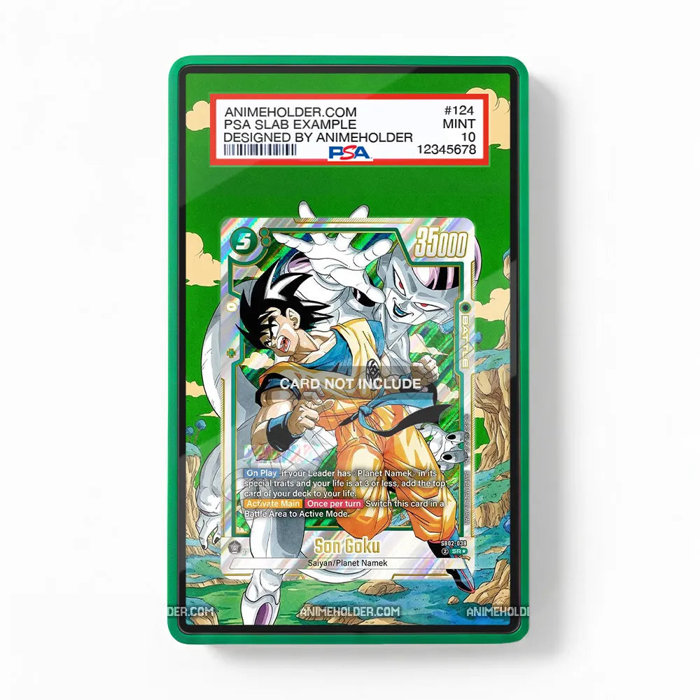 Son Goku SB02-038 Ultimate Squad Pokemon Cards Custom Art Display Cases - PSA Slab Case - Front View