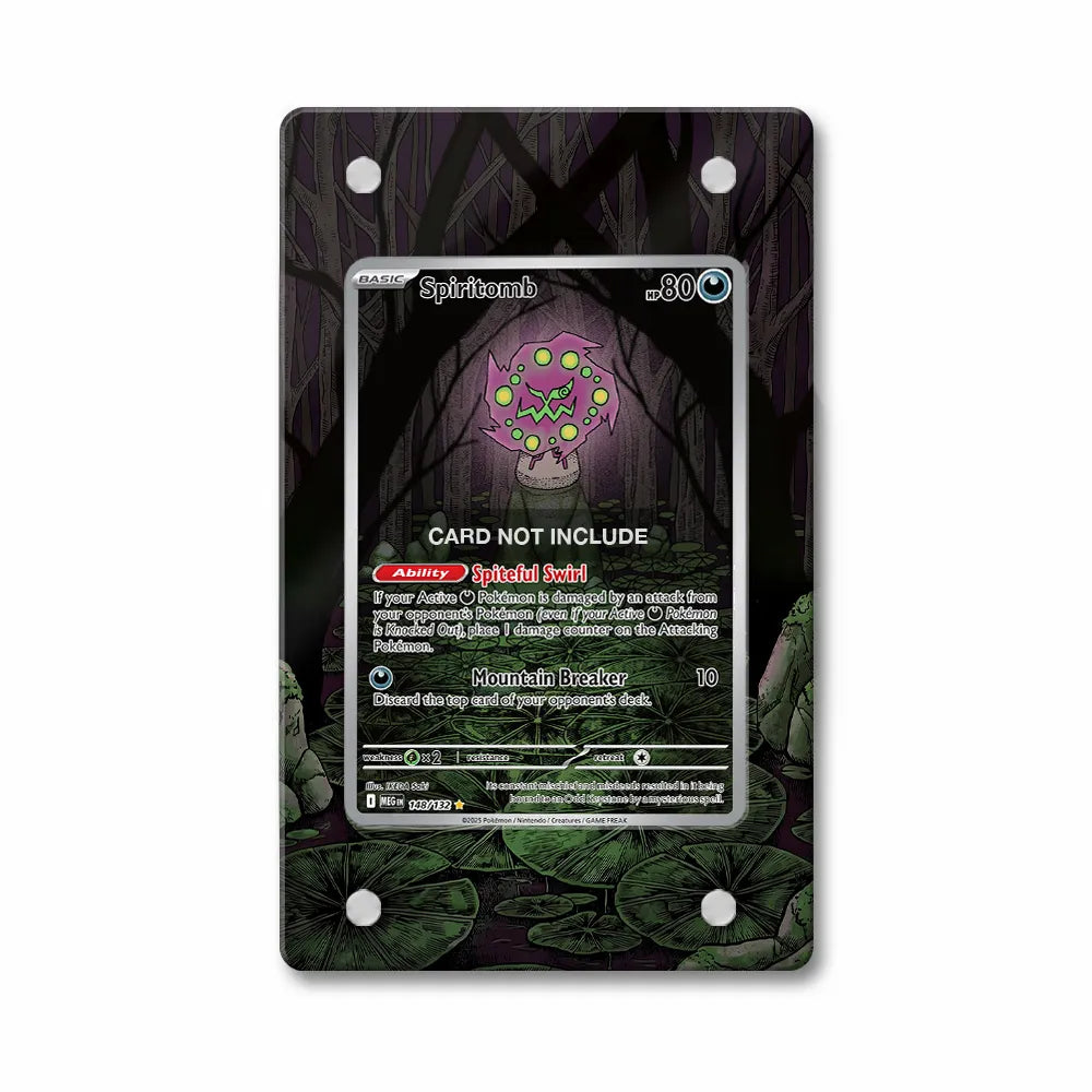 Spiritomb 148-132 Mega Evolution Secret Rare Extended Art Display Cases - Magnetic Case - Front View