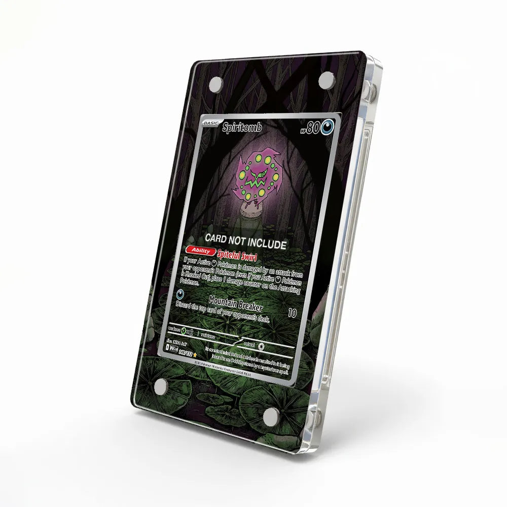 Spiritomb 148-132 Mega Evolution Secret Rare Extended Art Display Cases - Magnetic Case - Side View