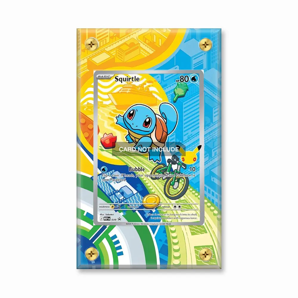 Squirtle 039 Promo MEP Extended Art Display Cases - Screws Case - Front View