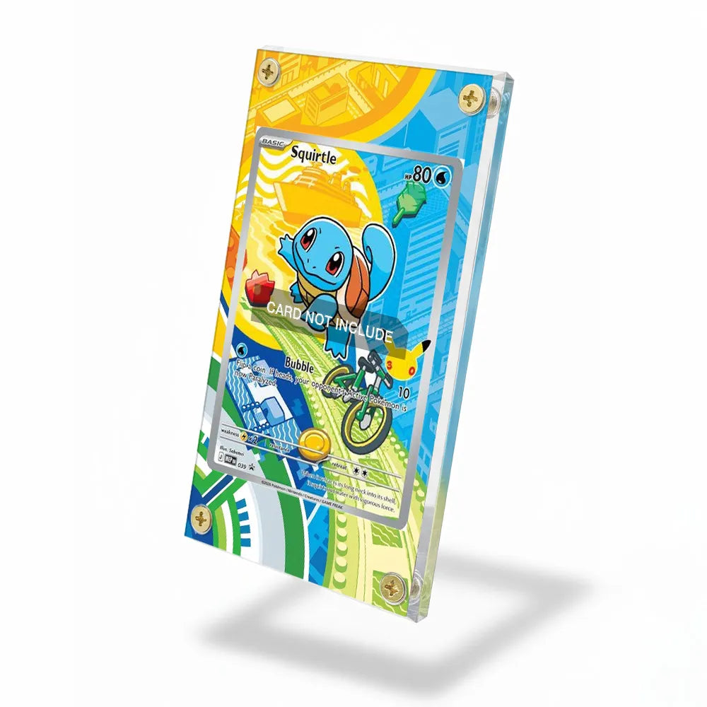 Squirtle 039 Promo MEP Extended Art Display Cases - Screws Case - Side View