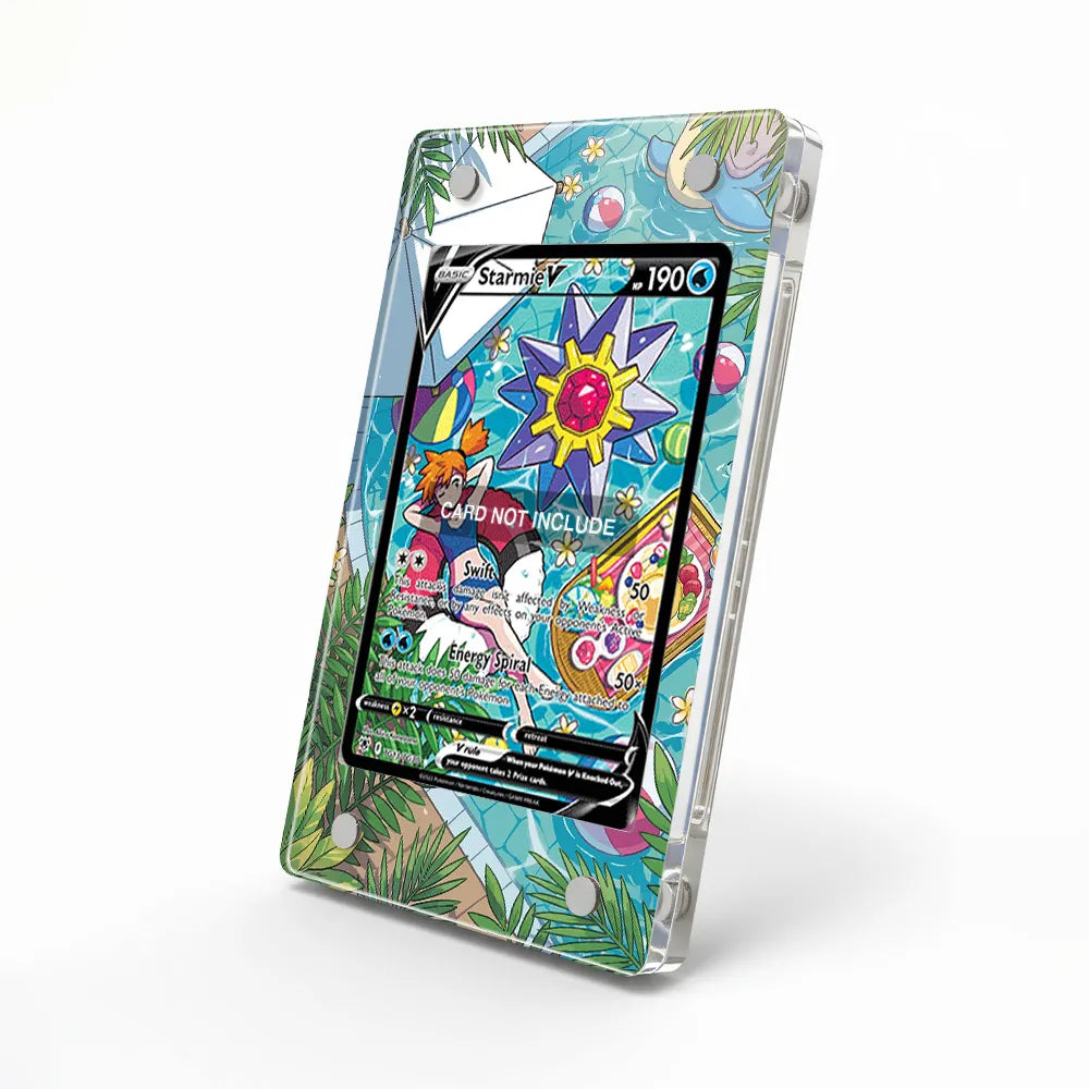 Starmie V TG13 Trainer Gallery Astral Radiance Extended Art Display Cases - Magnetic Case - Side View