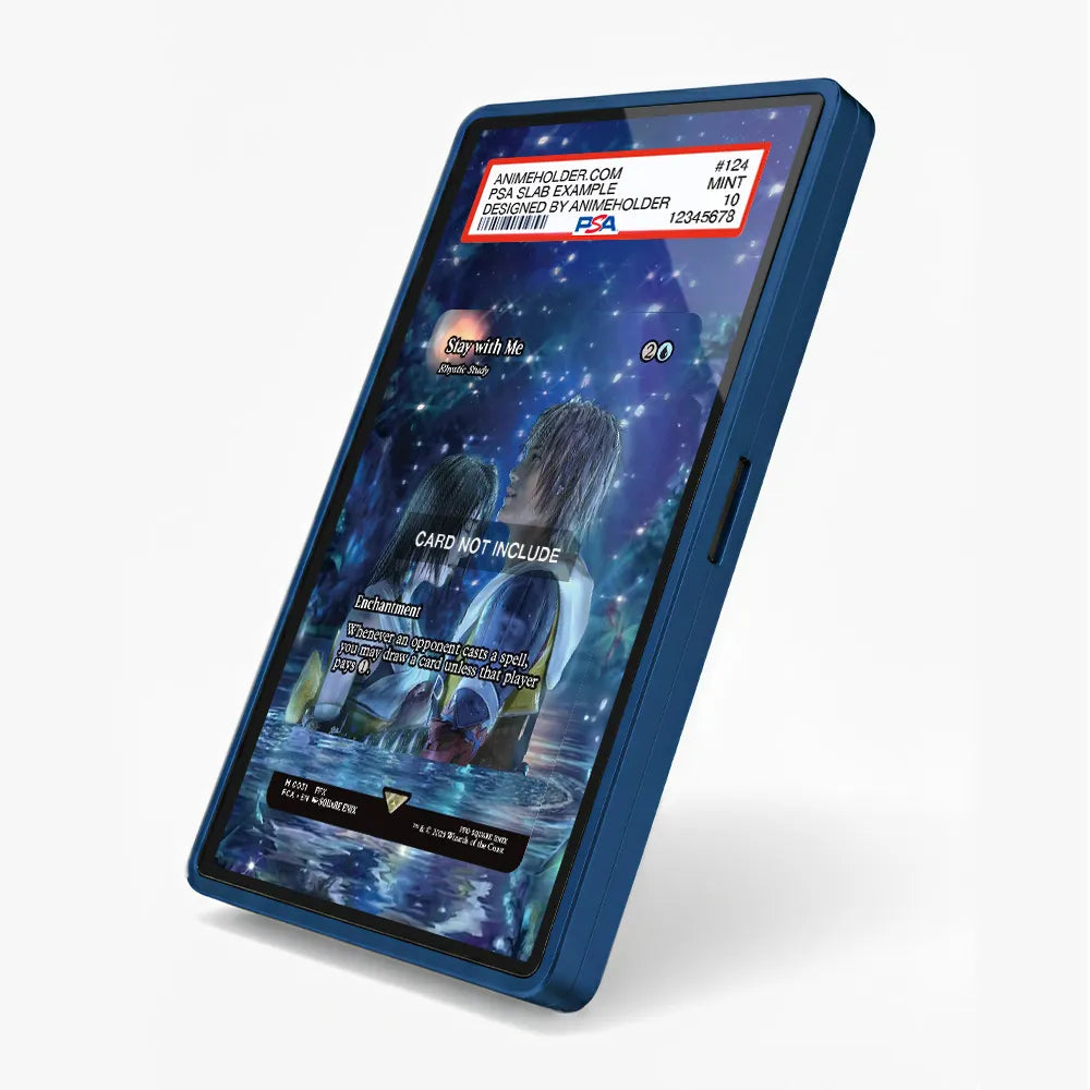 Stay with Me M 0031 FFX Pokemon Cards Custom Art Display Cases - PSA Slab Case - Side View