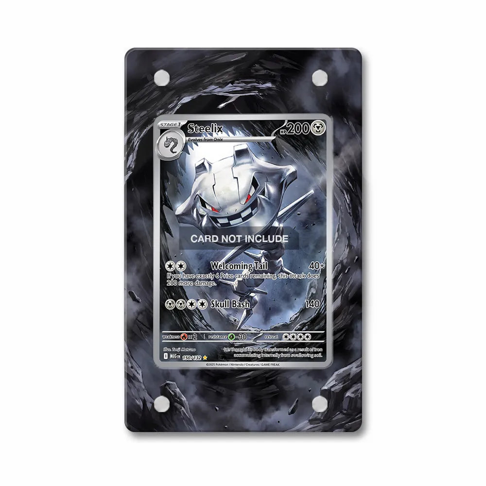 Steelix 0150-132 M1 Mega Evolution Extended Art Display Cases - Magnetic Case - Front View
