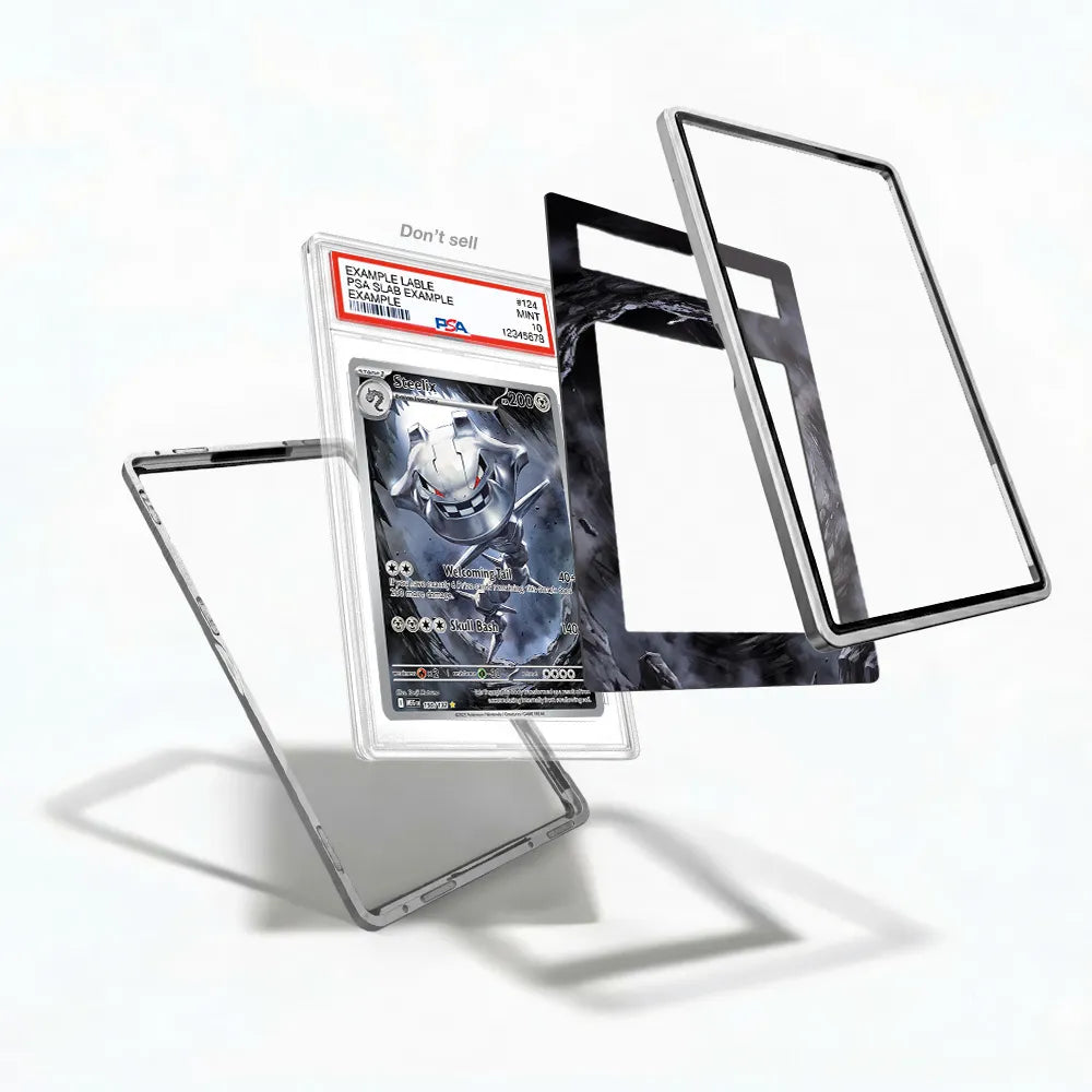 Steelix 0150-132 M1 Mega Evolution Extended Art Display Cases - PSA Slab Case - Detail View