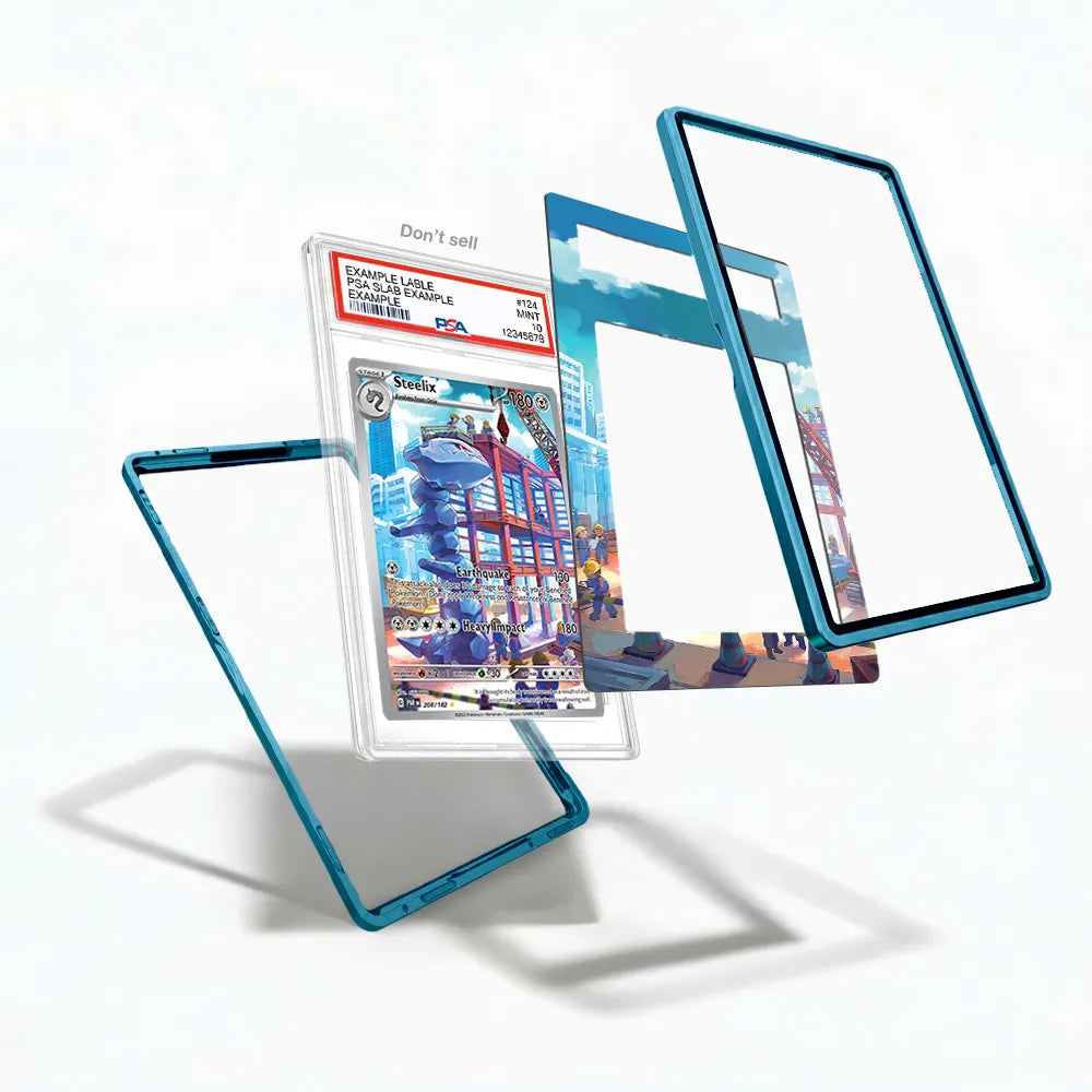 Steelix 208-182 IR AR Paradox Rift Extended Art Display Cases - PSA Slab Case - Detail View