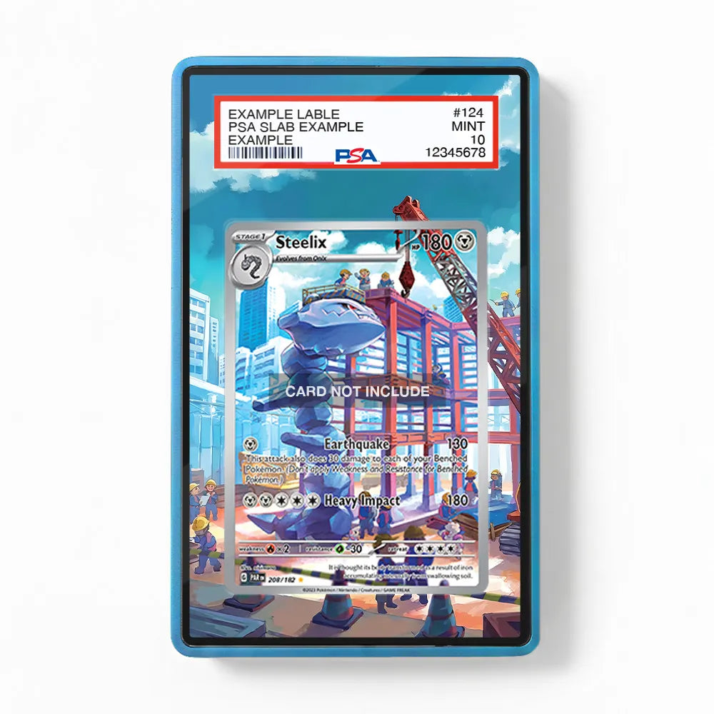Steelix 208-182 IR AR Paradox Rift Extended Art Display Cases - PSA Slab Case - Front View