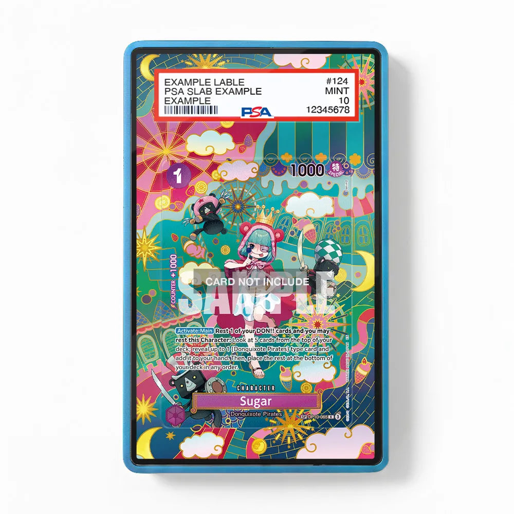 Sugar OP10-065 SP Special Rare OP14 Extended Art Display Cases - PSA Graded Guard Case - Front View