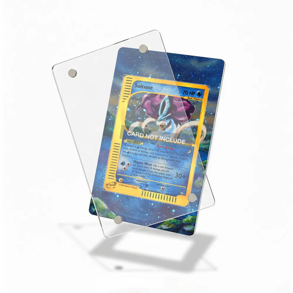 Suicune H25-H32 Holo Aquapolis Extended Art Display Cases - Magnetic Case - Detail View