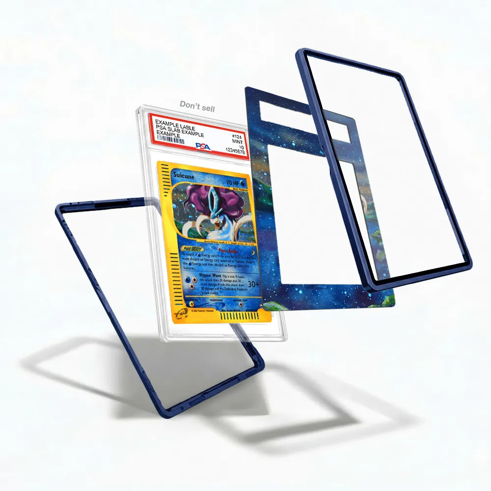 Suicune H25-H32 Holo Aquapolis Extended Art Display Cases - PSA Slab Case - Detail View