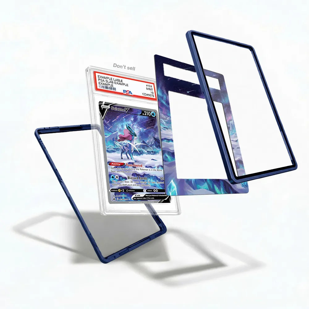Suicune V GG38 SAR SIR Crown Zenith Extended Art Display Cases - PSA Slab Case - Detail View