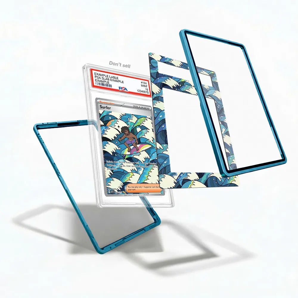 Surfer 293-217 Special Illustration Rare ASC Extended Art Display Cases - PSA Slab Case - Detail View