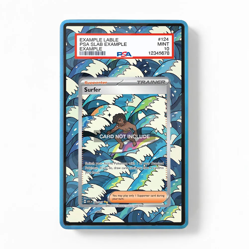 Surfer 293-217 Special Illustration Rare ASC Extended Art Display Cases - PSA Slab Case - Front View