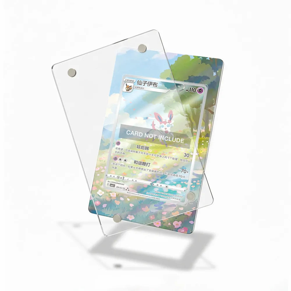 Sylveon 0915-15 Gem Pack 2 Chinese Exclusive Extended Art Display Cases - Magnetic Case - Detail View