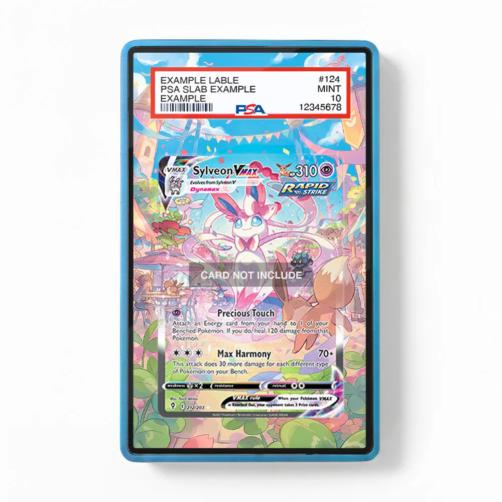 Sylveon VMAX 212-203 Evolving Skies Extended Art Display Cases - PSA Slab Case - Front View
