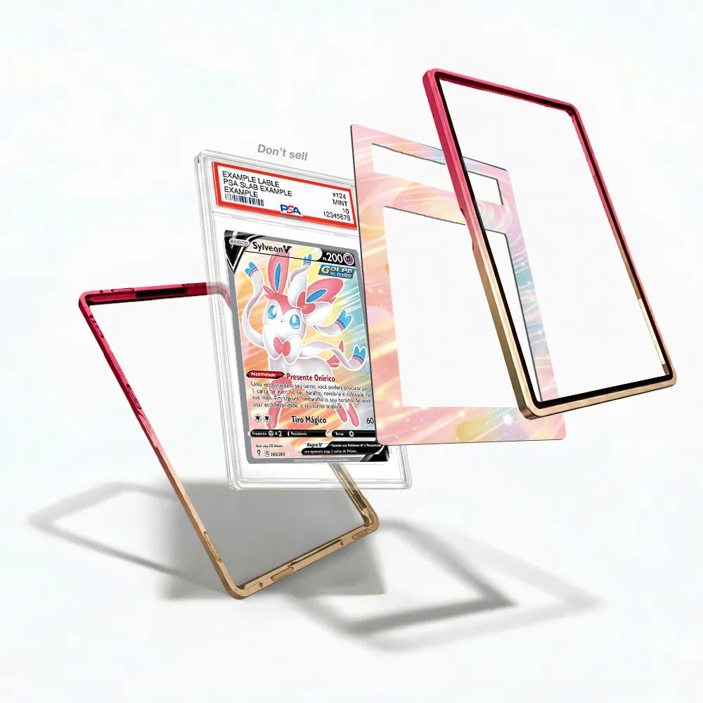 Sylveon V Secret Rare SR Evolving Skies Extended Art Display Cases - PSA Slab Case - Detail View