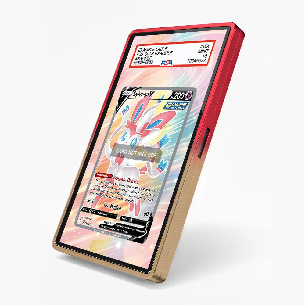Sylveon V Secret Rare SR Evolving Skies Extended Art Display Cases - PSA Slab Case - Side View