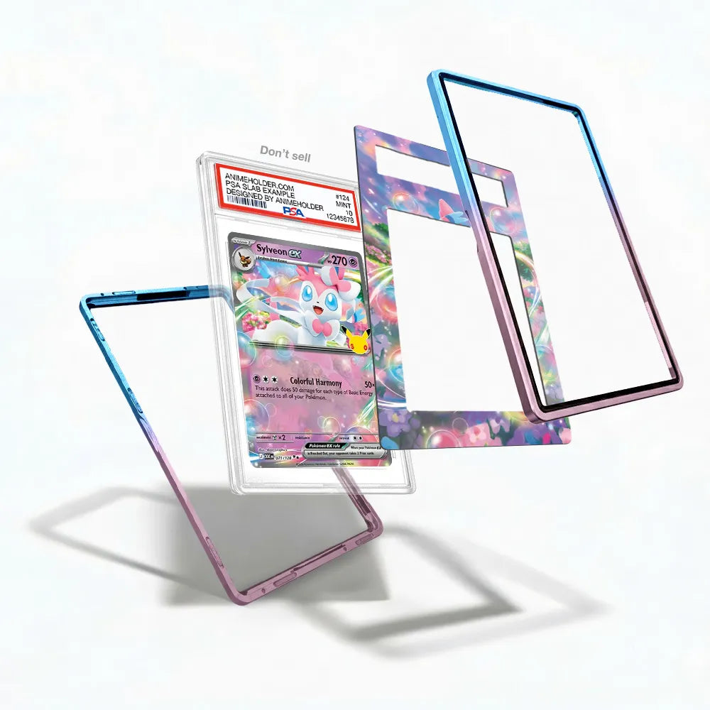 Sylveon ex 071-128 SR 30C 30th Anniversary Extended Art Display Cases - PSA Slab Case - Detail View
