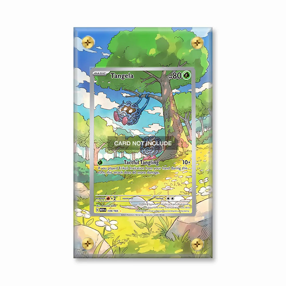 Tangela 178-165 IR AR Pokemon 151 Extended Art Display Cases - Screws Case - Front View
