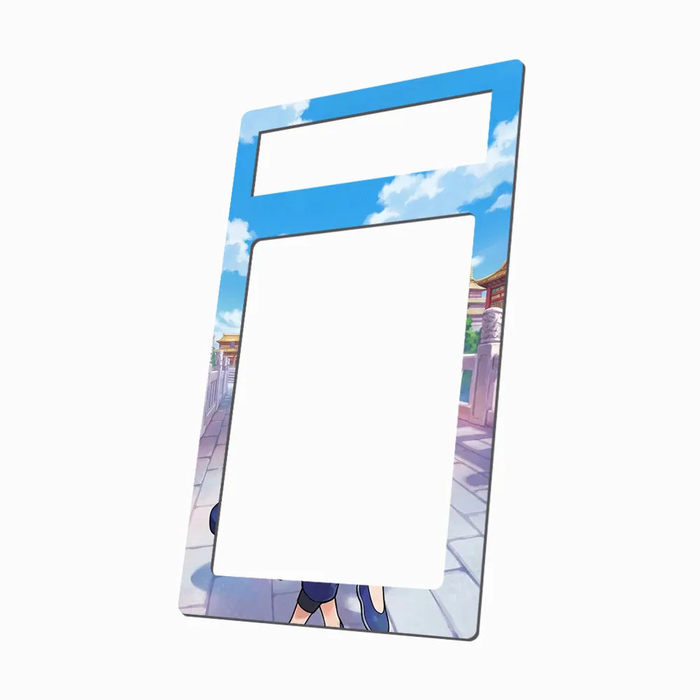 Tate & Liza's Training 103-076 SR Storm Emeralda Delta Reign Pokemon Cards Custom Art Display Cases - PSA Metal Art Only - Side View