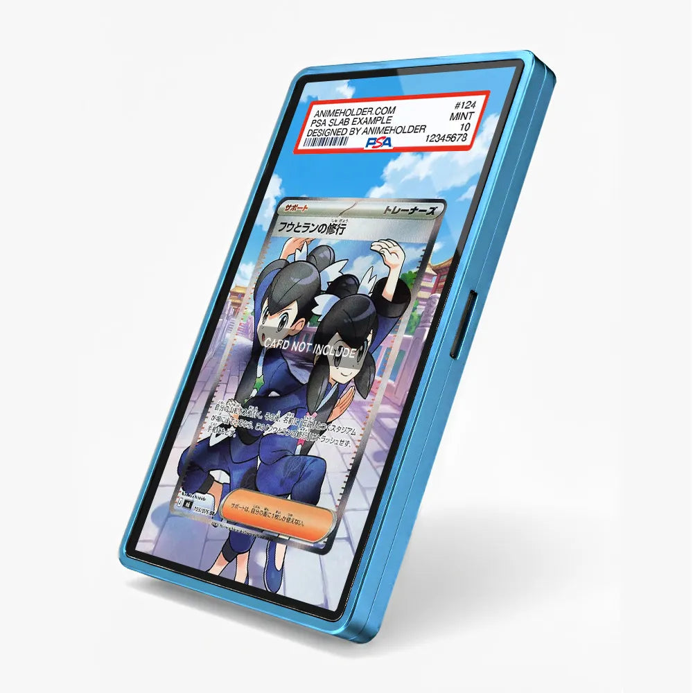 Tate & Liza's Training 103-076 SR Storm Emeralda Delta Reign Pokemon Cards Custom Art Display Cases - PSA Slab Case - Side View