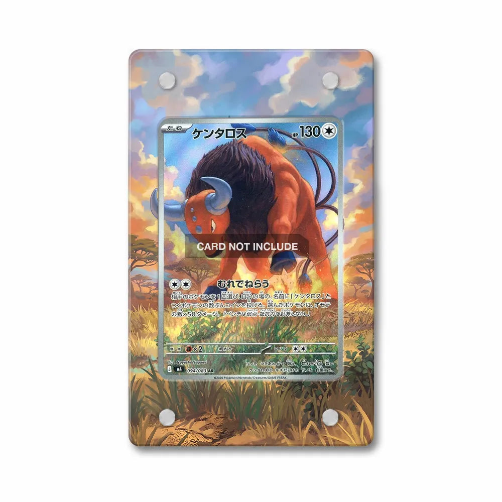 Tauros IR AR Ninja Spinner Chaos Rising Extended Art Display Cases - PSA Graded Guard Case - Front View