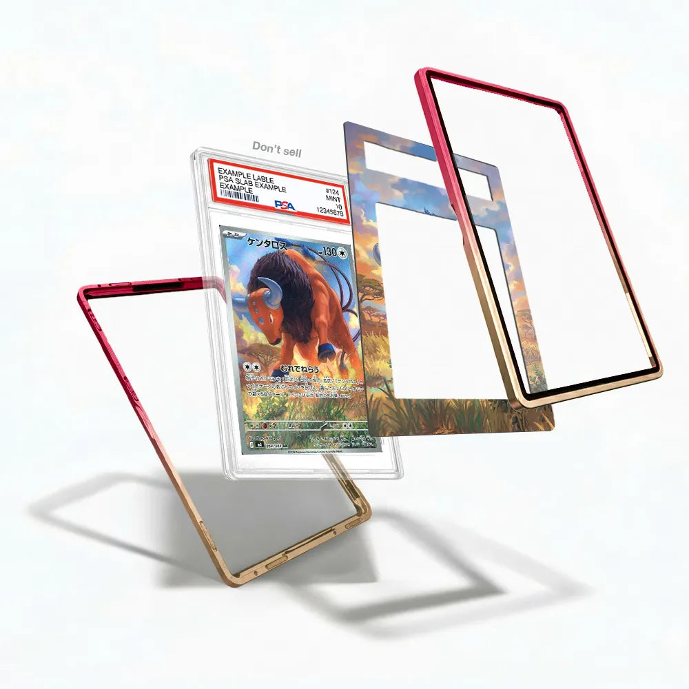 Tauros IR AR Ninja Spinner Chaos Rising Extended Art Display Cases - PSA Graded Guard Case - Detail View