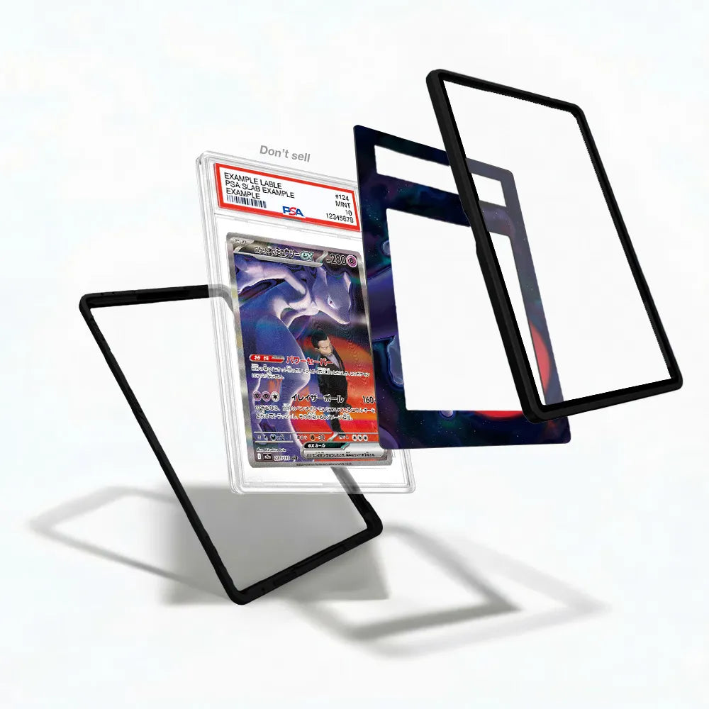 Team Rocket's Mewtwo EX SIR SAR Ascended Heroes Extended Art Display Cases - PSA Slab Case - Detail View