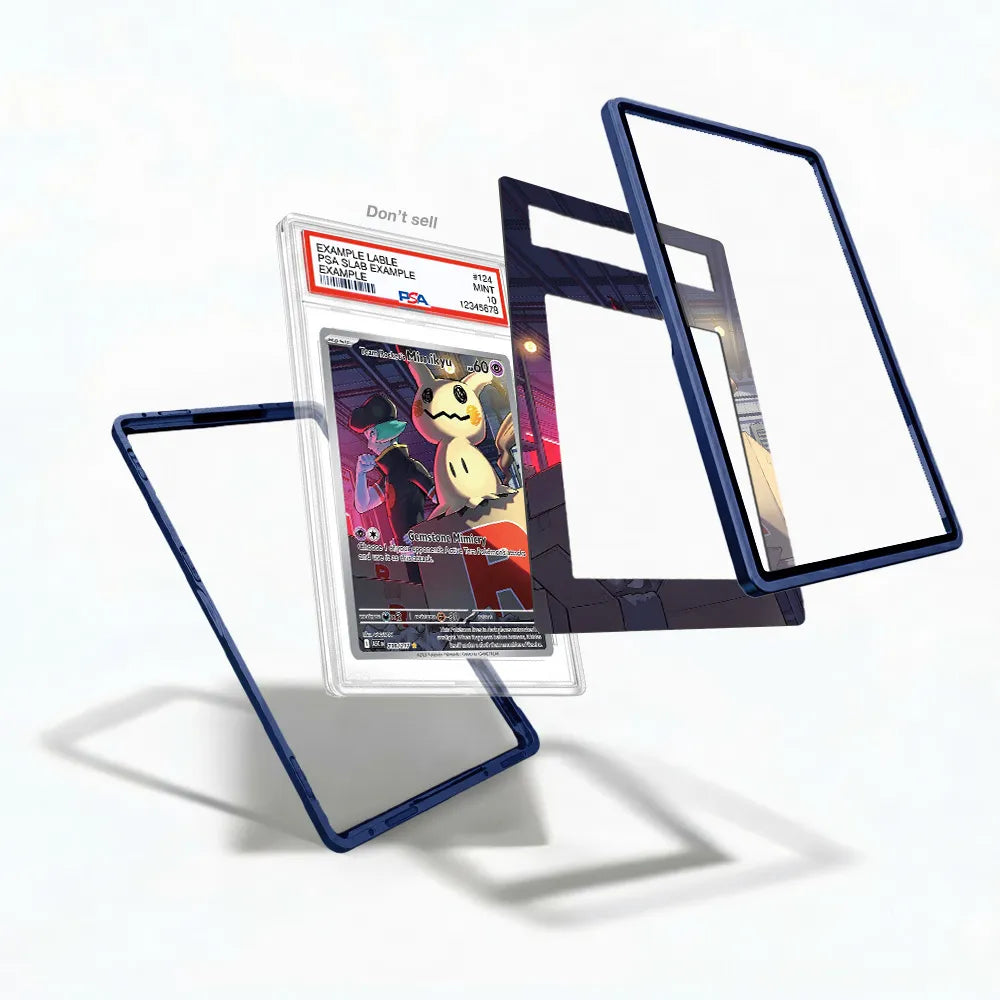 Team Rocket's Mimikyu 238-217 Illustration Rare ASC Extended Art Display Cases - PSA Slab Case - Detail View