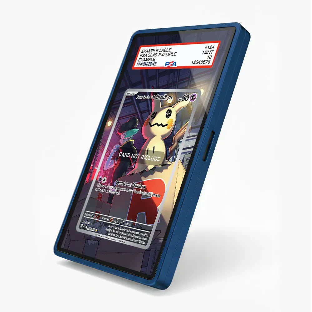 Team Rocket's Mimikyu 238-217 Illustration Rare ASC Extended Art Display Cases - PSA Slab Case - Side View