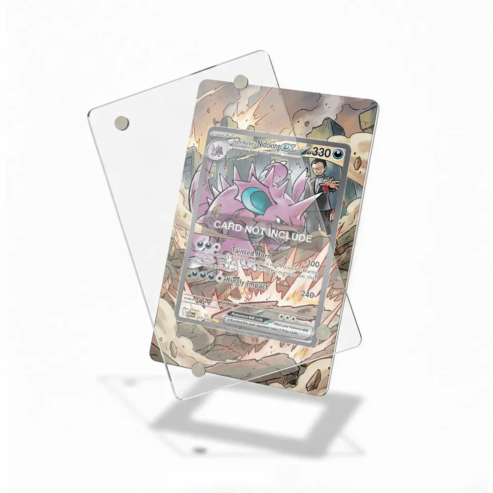Team Rocket's Nidoking 233-182 EX Team Rocket Returns Extended Art Display Cases - Magnetic Case - Detail View