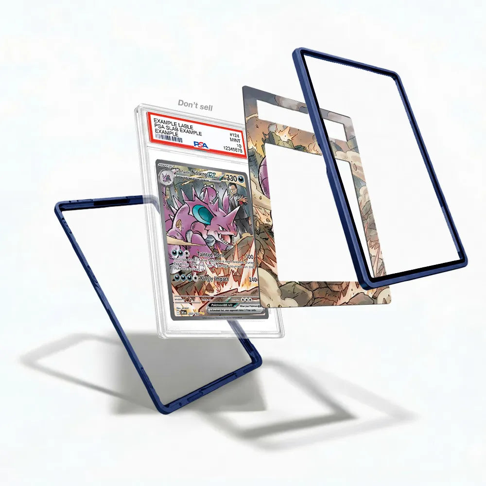 Team Rocket's Nidoking 233-182 EX Team Rocket Returns Extended Art Display Cases - PSA Slab Case - Detail View