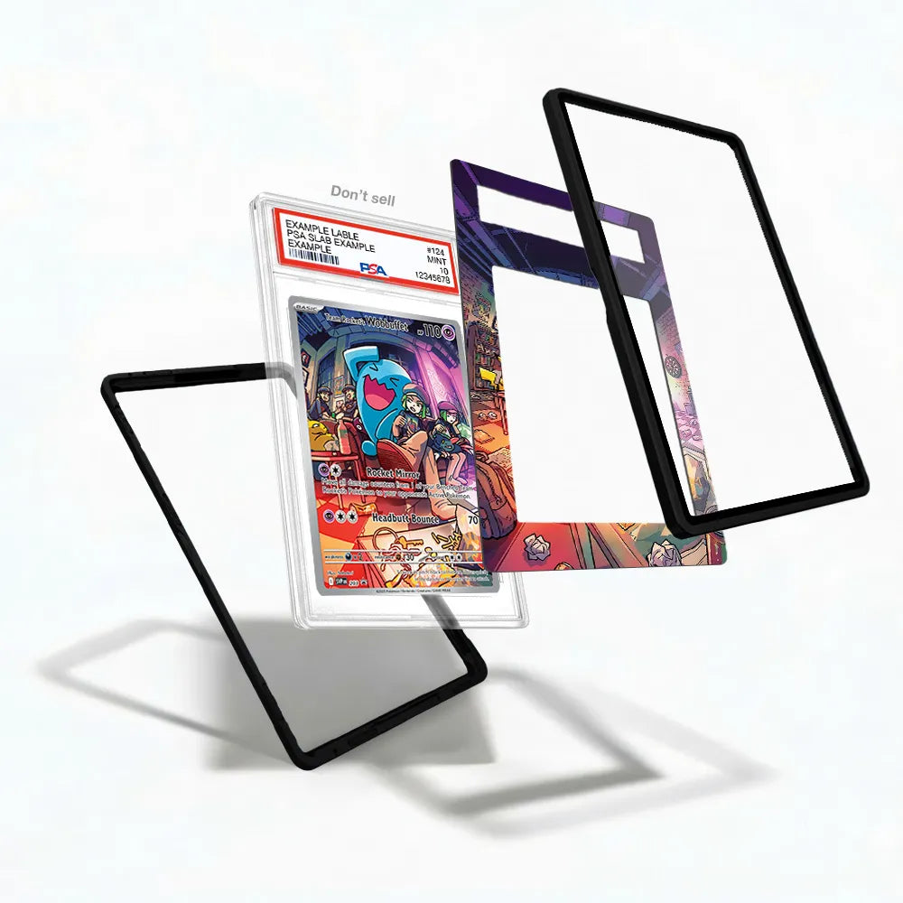 Team Rocket's Wobbuffet SVP 203 Promo Extended Art Display Cases - PSA Slab Case - Detail View