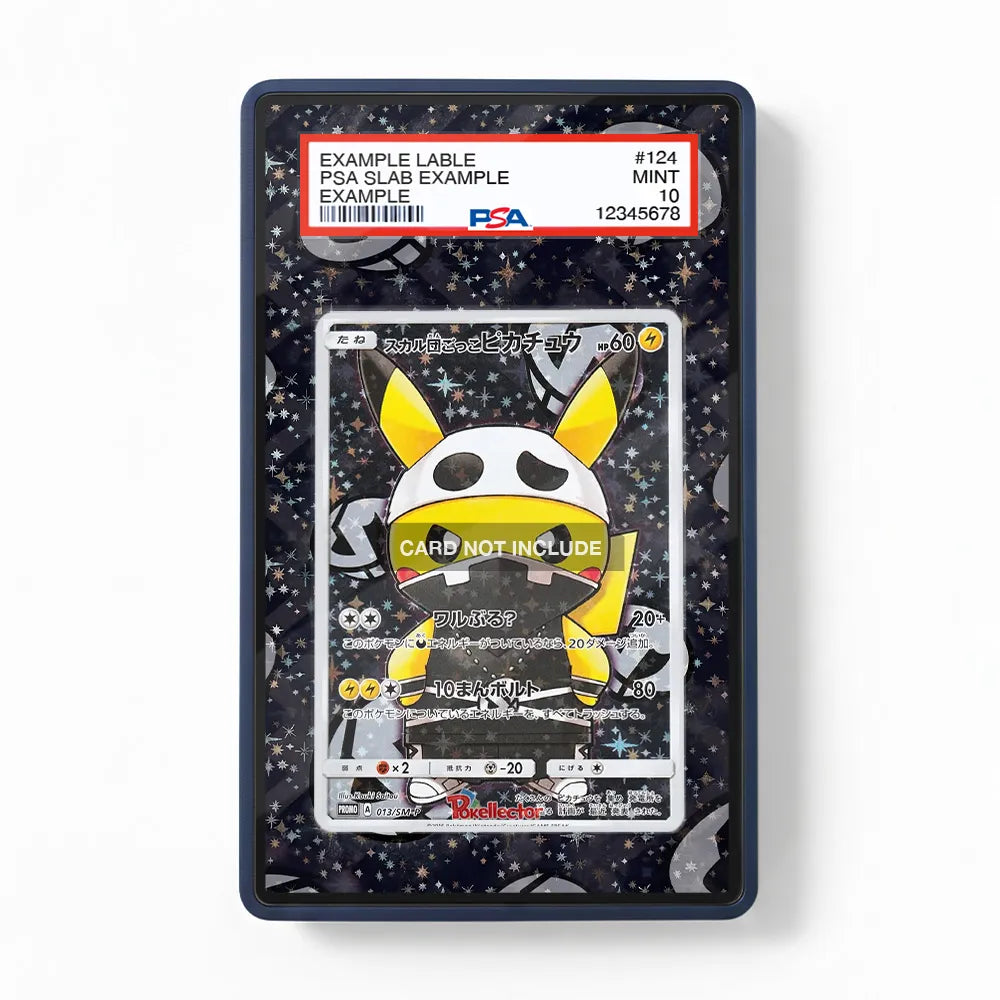 Team Skull Pikachu 013 SM-P Promo JP Extended Art Display Cases - PSA Slab Case - Front View