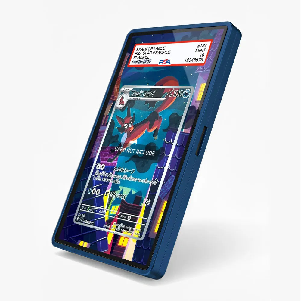Thievul 089-081 AR M5 Pitch Black Extended Art Display Cases - PSA Slab Case - Side View