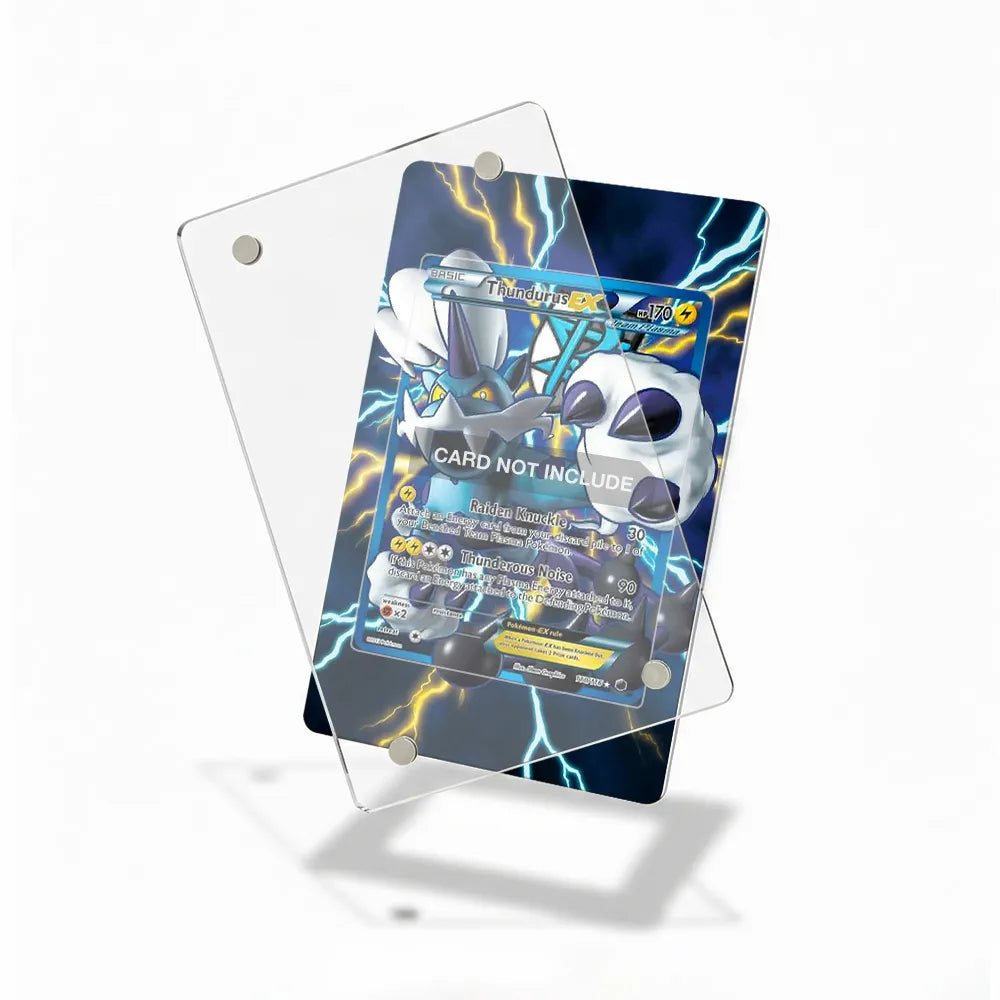 Thundurus EX 110-116 Boundaries Crossed Pokemon Cards Custom Art Display Cases - Magnetic Case - Detail View