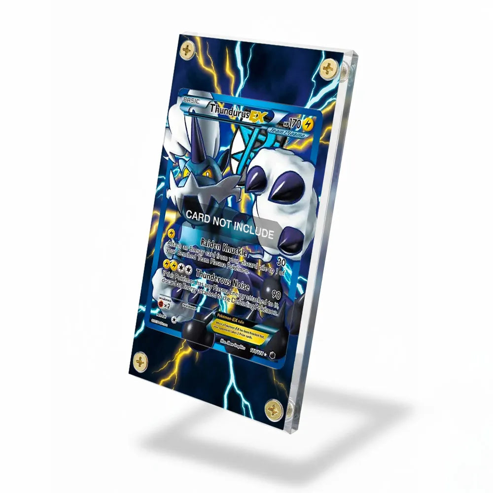 Thundurus EX 110-116 Boundaries Crossed Extended Art Display Cases - Screws Case - Side View