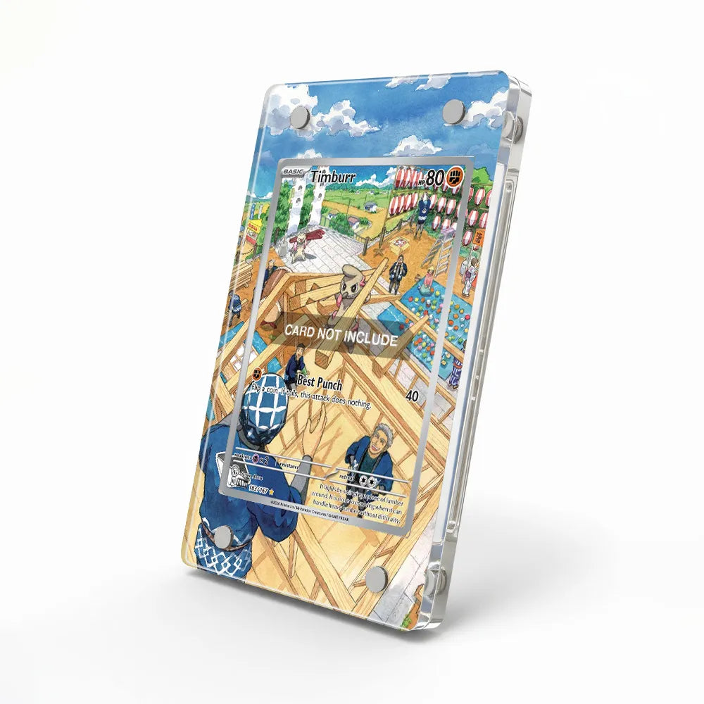 Timburr 183 TWM Extended Art Display Cases - Magnetic Case - Side View