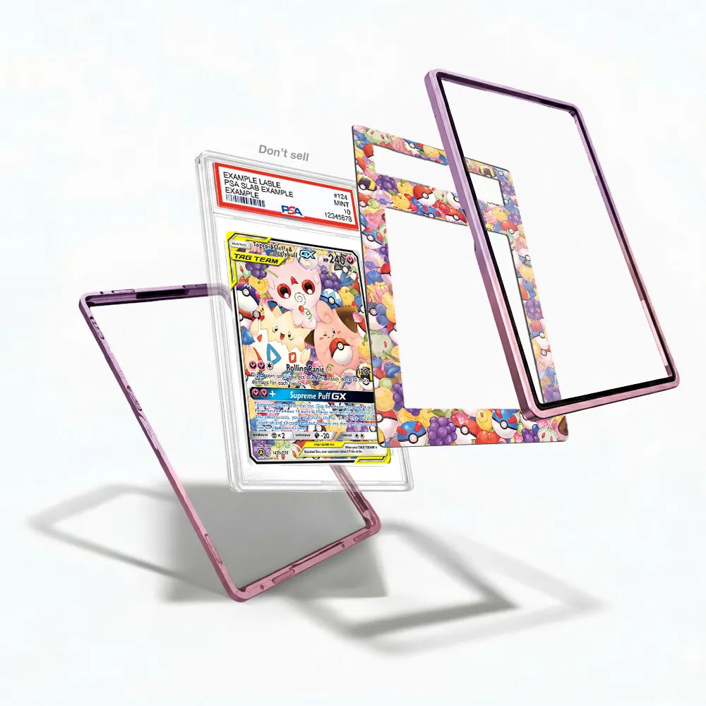 Togepi & Cleffa & Igglybuff GX 143-236 Cosmic Eclipse Extended Art Display Cases - PSA Slab Case - Detail View