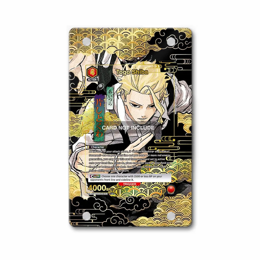Togo Shiba 16BT6TKGR050 Battle Spirits Pokemon Cards Custom Art Display Cases - Magnetic Case - Front View