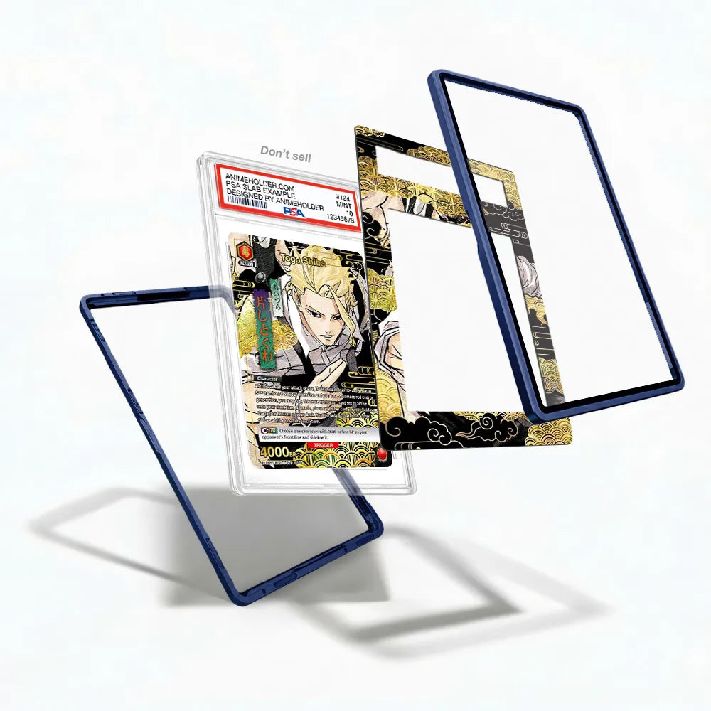 Togo Shiba 16BT6TKGR050 Battle Spirits Pokemon Cards Custom Art Display Cases - PSA Slab Case - Detail View