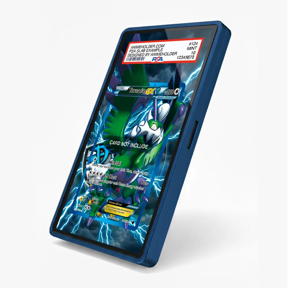 Tornadus EX 110-108 Black & White Plasma Storm Pokemon Cards Custom Art Display Cases - PSA Slab Case - Side View