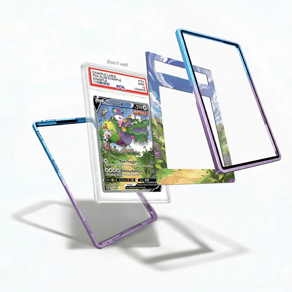 Tornadus V 185-198 SIR SAR Chilling Reign Alternate Art Extended Art Display Cases - PSA Slab Case - Detail View