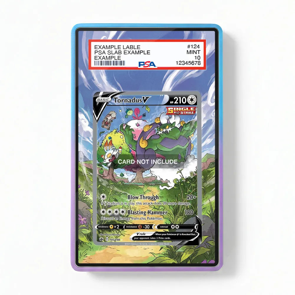 Tornadus V 185-198 SIR SAR Chilling Reign Alternate Art Extended Art Display Cases - PSA Slab Case - Front View