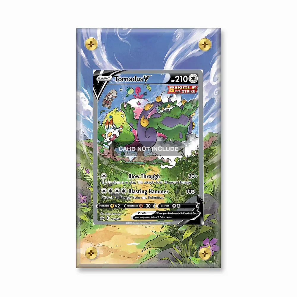 Tornadus V 185-198 SIR SAR Chilling Reign Alternate Art Extended Art Display Cases - Screws Case - Front View