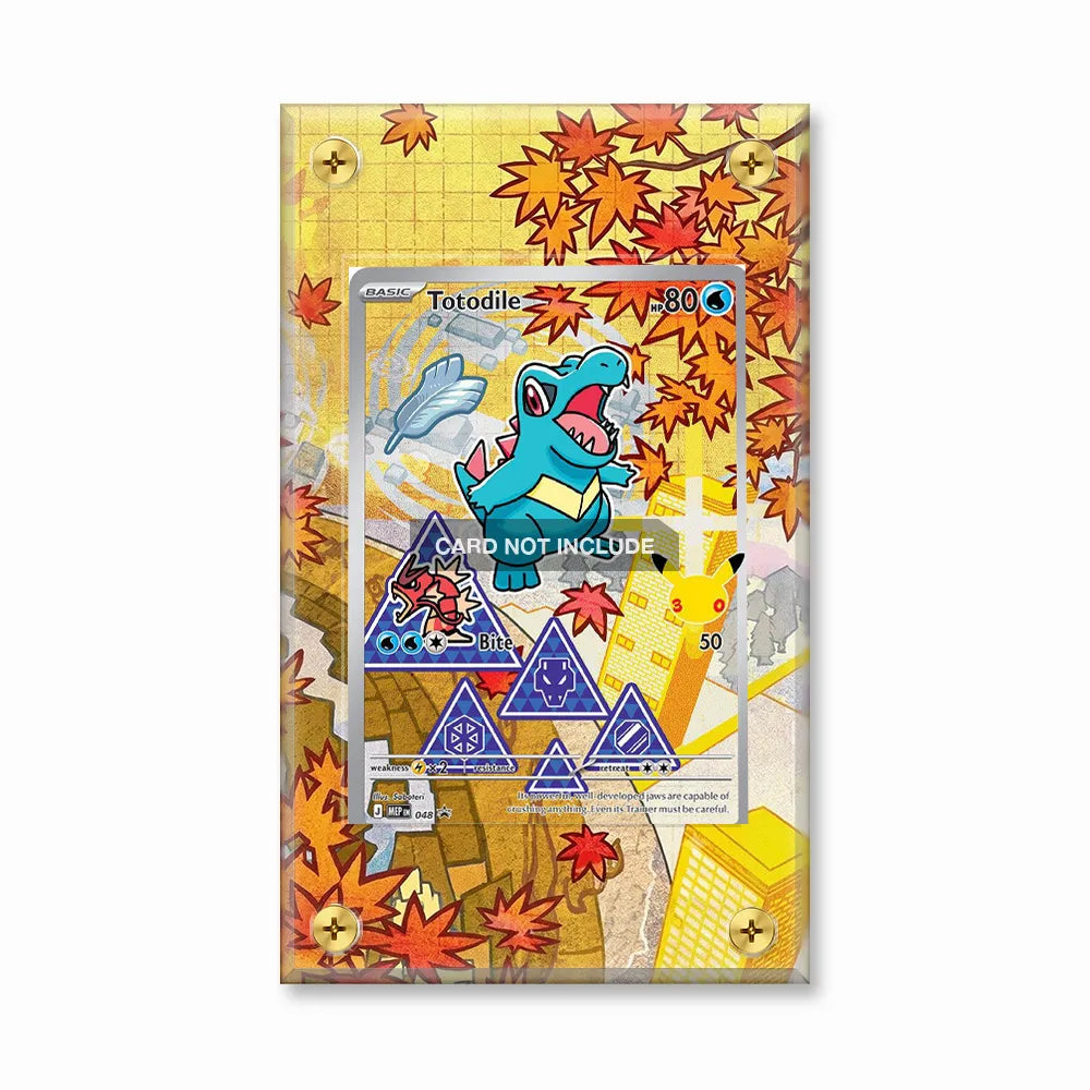 Totodile 048-MEP English Mew Promo Extended Art Display Cases - Screws Case - Front View