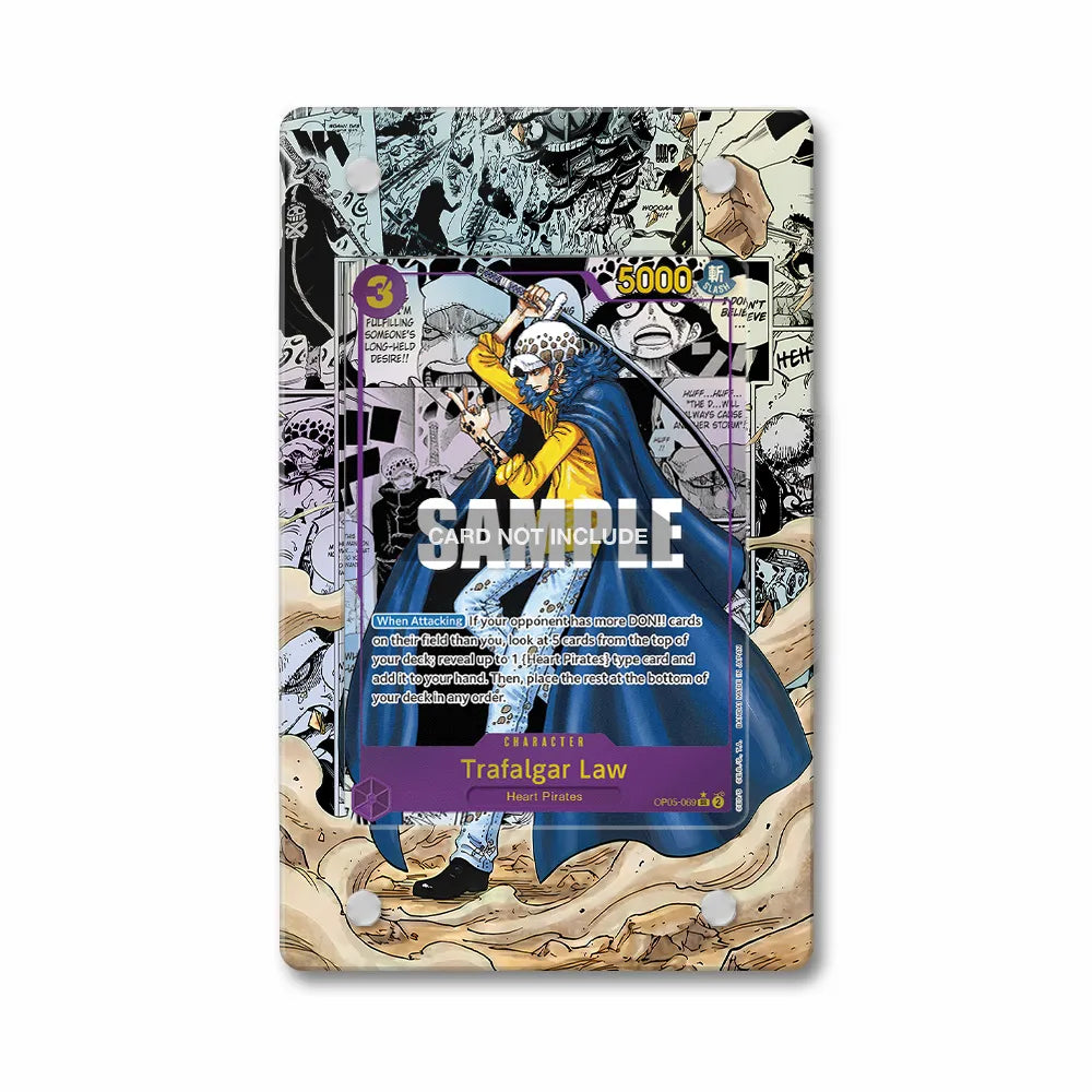 Trafalgar Law OP05-069 Extended Art Display Cases - PSA Graded Guard Case - Front View