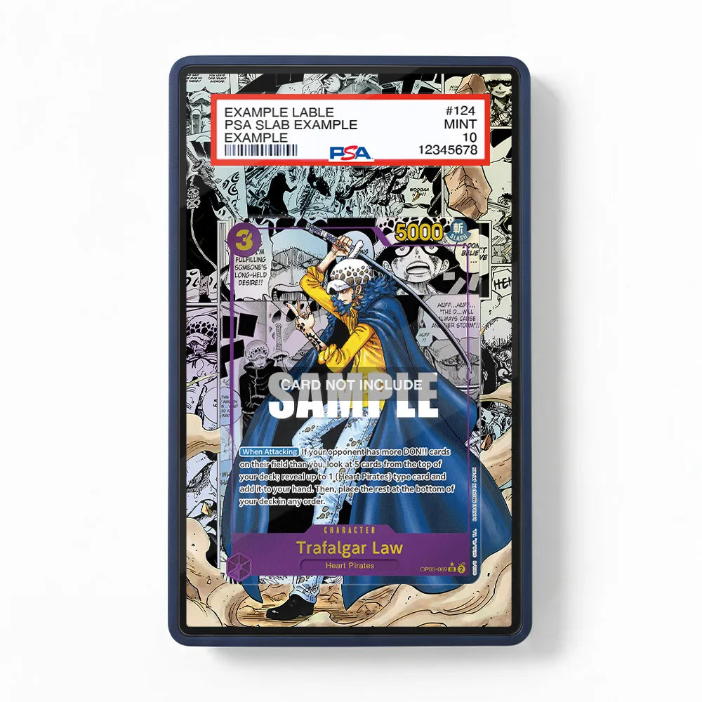 Trafalgar Law OP05-069 Extended Art Display Cases - PSA Graded Guard Case - Front View